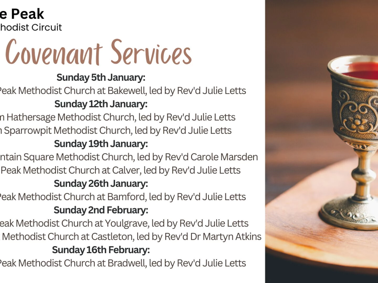 1030am peak methodist church at bakewell led by r