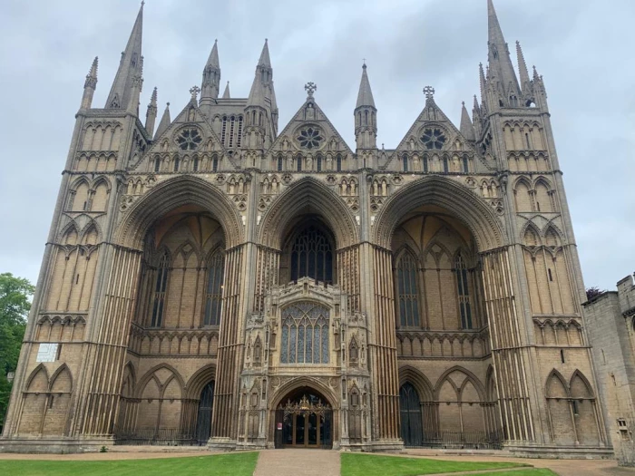 26 may  outside peterborough cathedral
