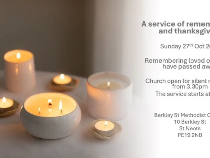 a service of remembrance and thanksgiving