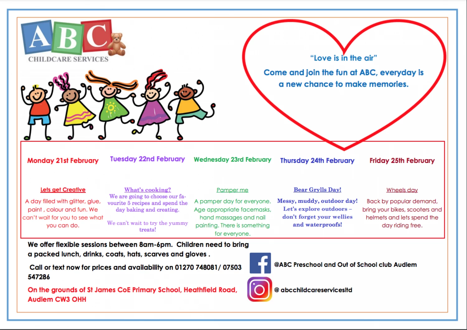 abc half term programme
