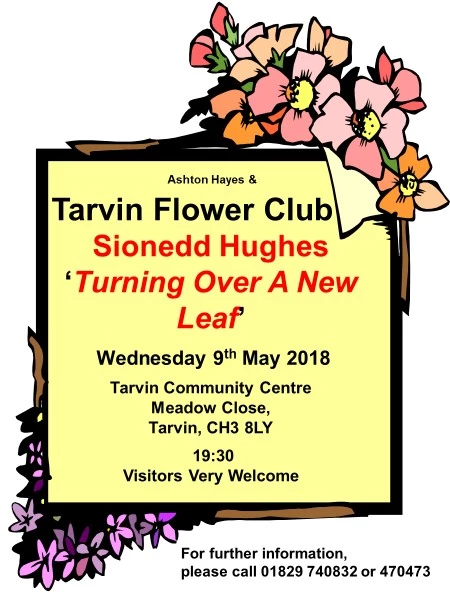 aht flower club poster may 2018