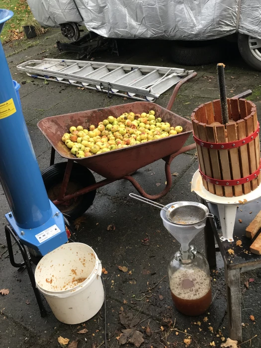 apple pressing