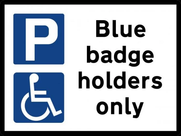 blue badge notice
