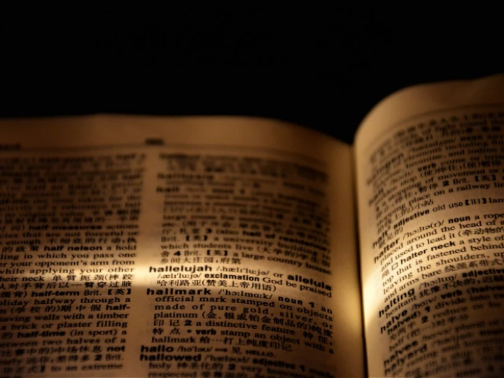 Hallelujah, dictionary, page