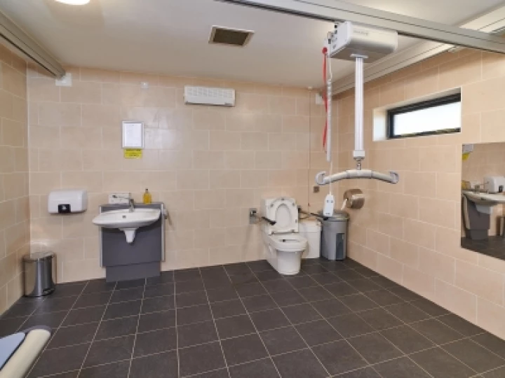 Closomat toilet at Tamworth Castle
