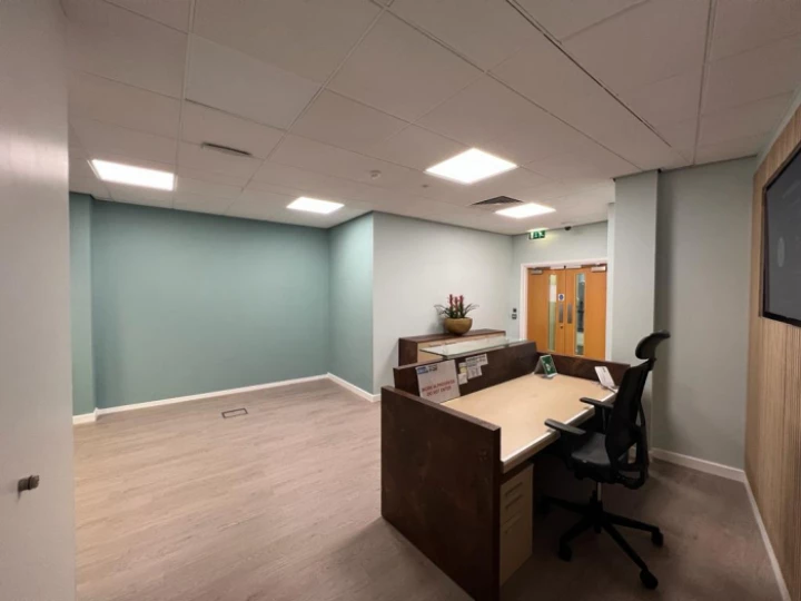 The reception area at QBE