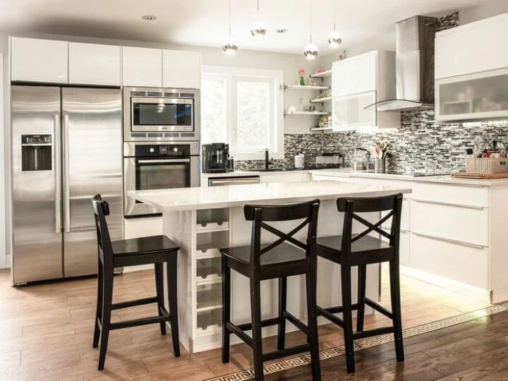 Kitchen, white, renovation