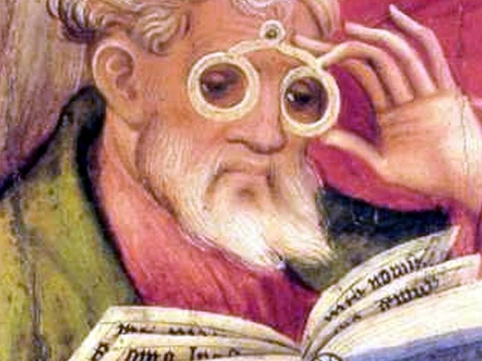Painting of ancient spectacles
