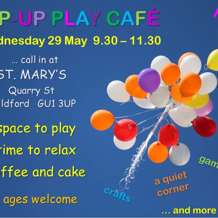 Pop Up Play Cafe May 2024