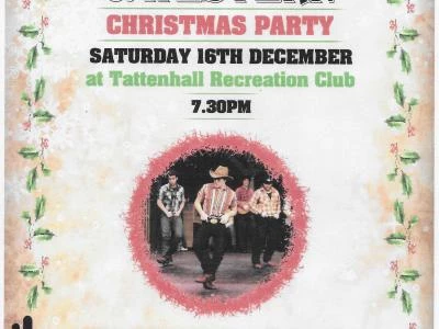 Tennis Club Christmas Party Poster