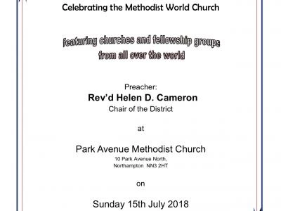 World Church Service Poster July 2018