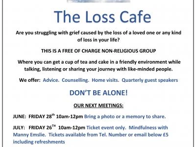 Loss Cafe Monthly Advert