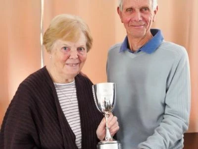 Sheila & David with the Townsend Trophy