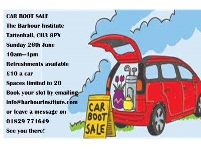 Car Boot Sale 26 June