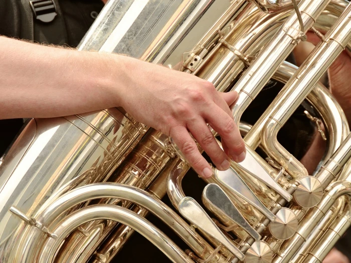 Tuba, brass band, musical instrument