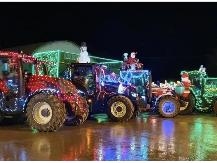 Christmas tractors