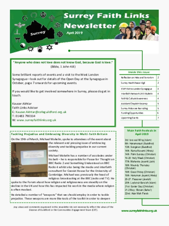 SFL Newsletter April 2019