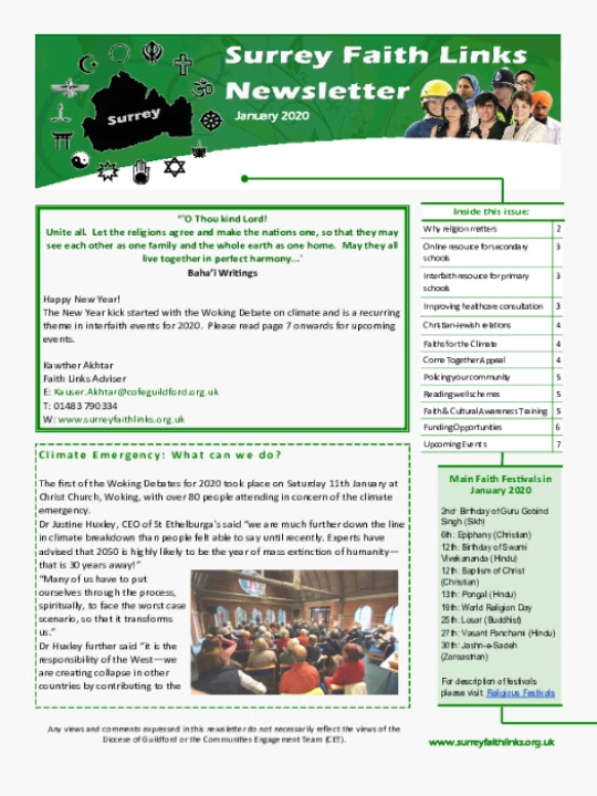 SFL Newsletter January 2020