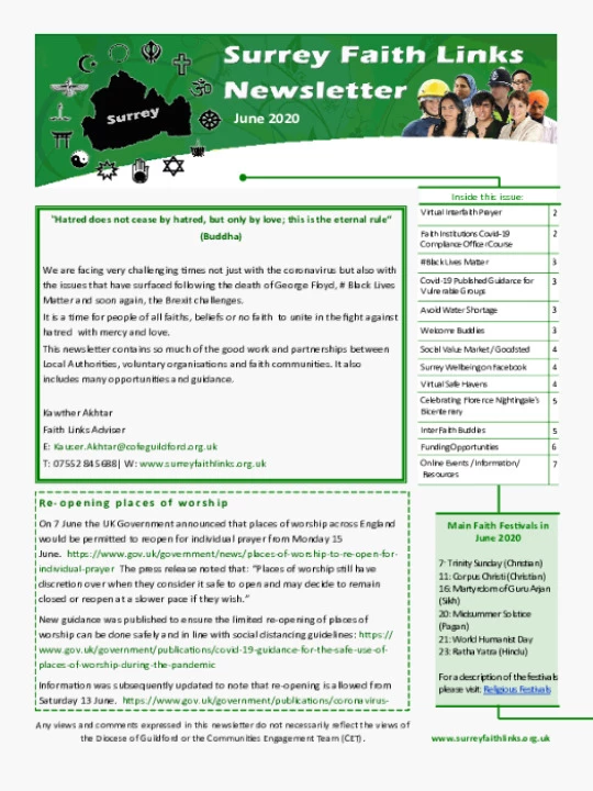 SFL Newsletter June 2020