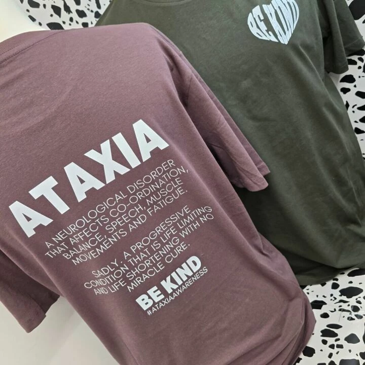 Ataxia Be Kind Tshirt With Dtf Printing