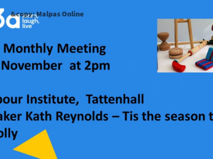 U3A November 2021 Poster