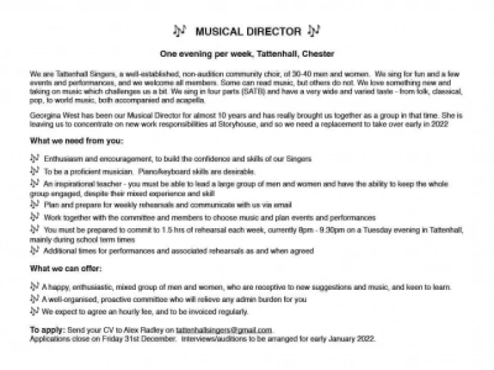 Musical Director