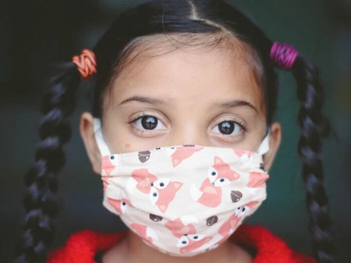 Girl, child, face mask