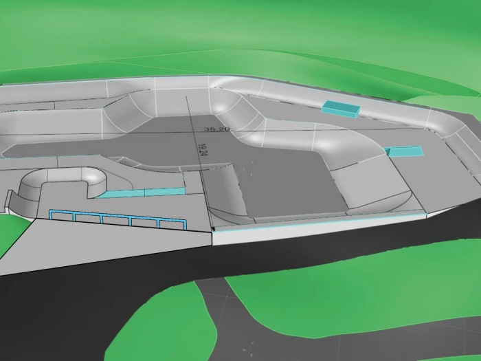 Newhaven Skatepark Technical Drawing 02