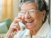 Older person on telephone 02
