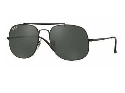 rb3561_002_58_tq Ray-Ban 'The General' Black with Green Polarised Lenses