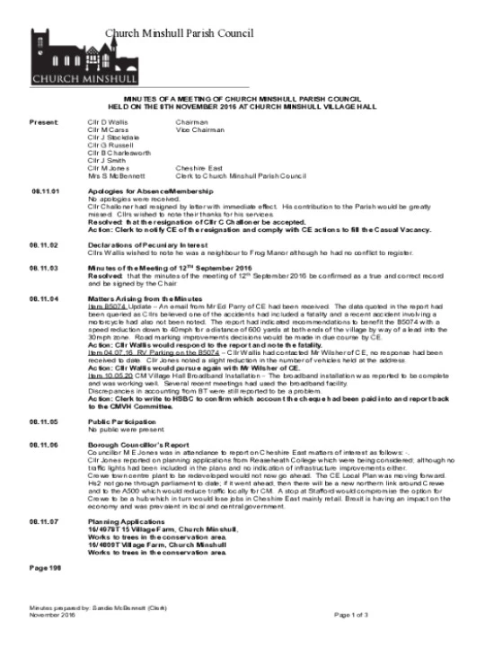 2016-11-08 PC Minutes