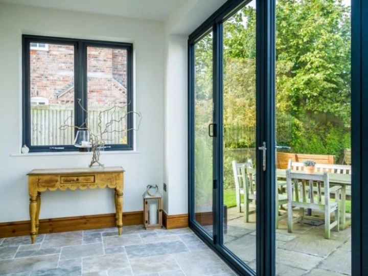 Aluminium bifold patio doors