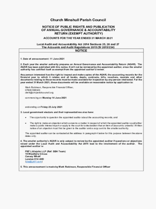 2020-21 Exercise of Public Rights