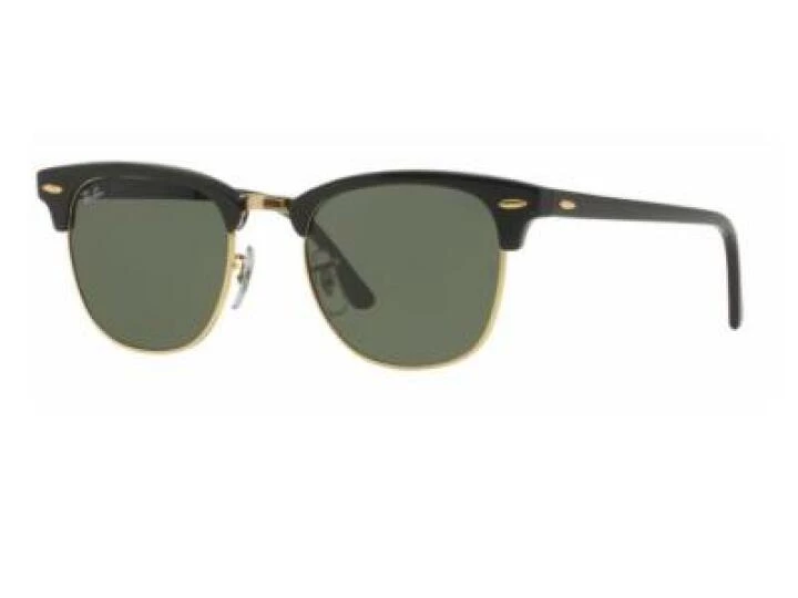 rb3016_W0365_tq Ray-Ban Clubmaster in Ebony with Crystal Green Lenses