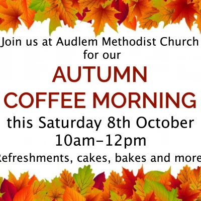 Autumn Coffee Morning Poster