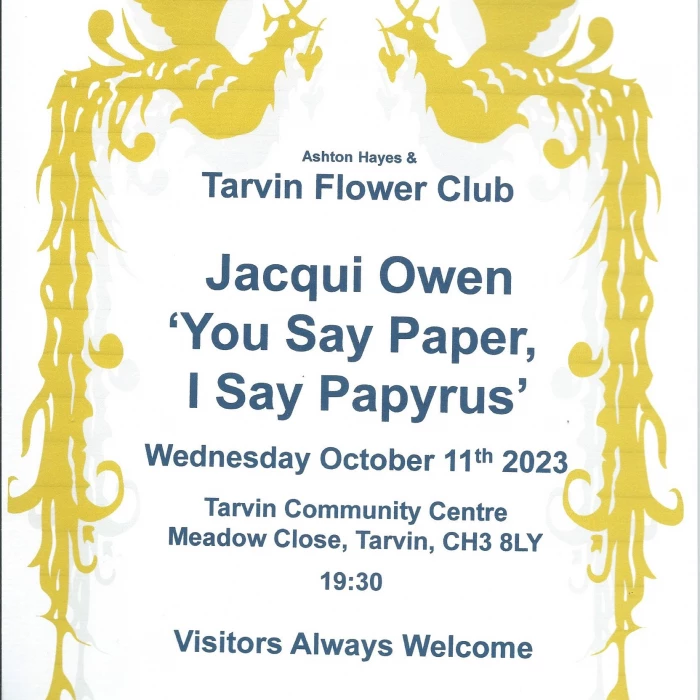 Flower Club Meeting Poster Oct 2023 PhotoScan