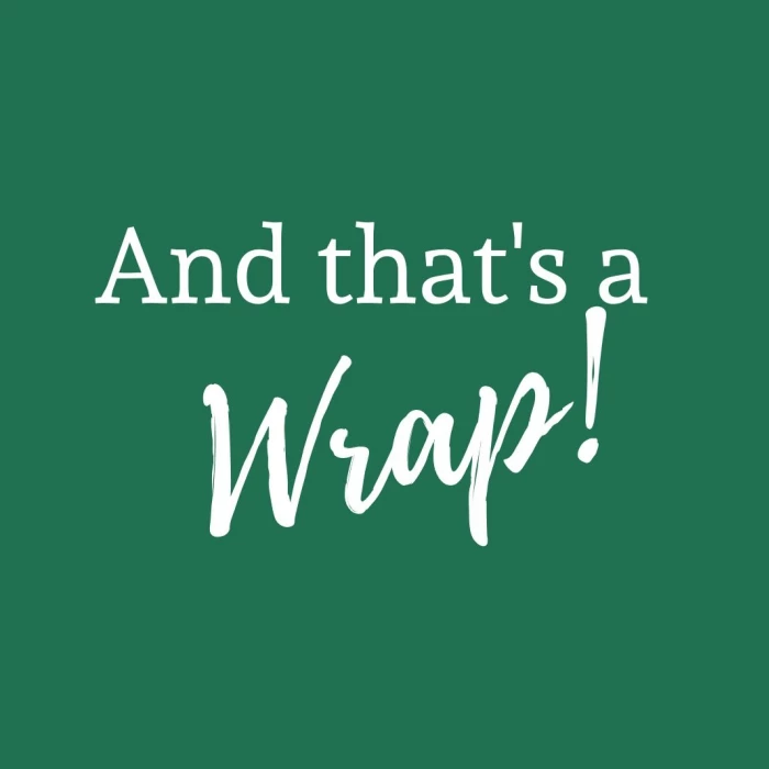 Thats a wrap – Lllovely