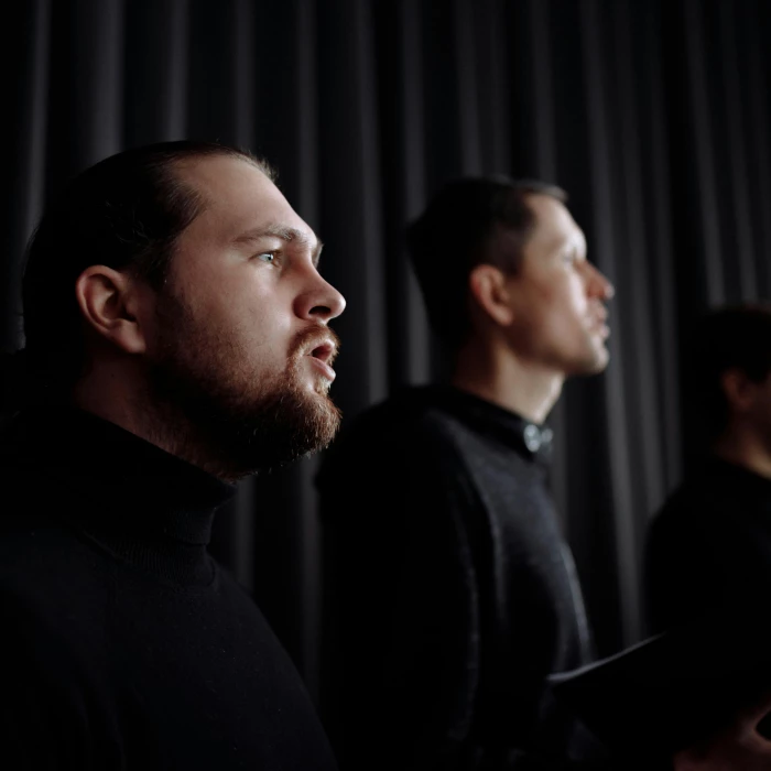 Men Singing in a Choir 