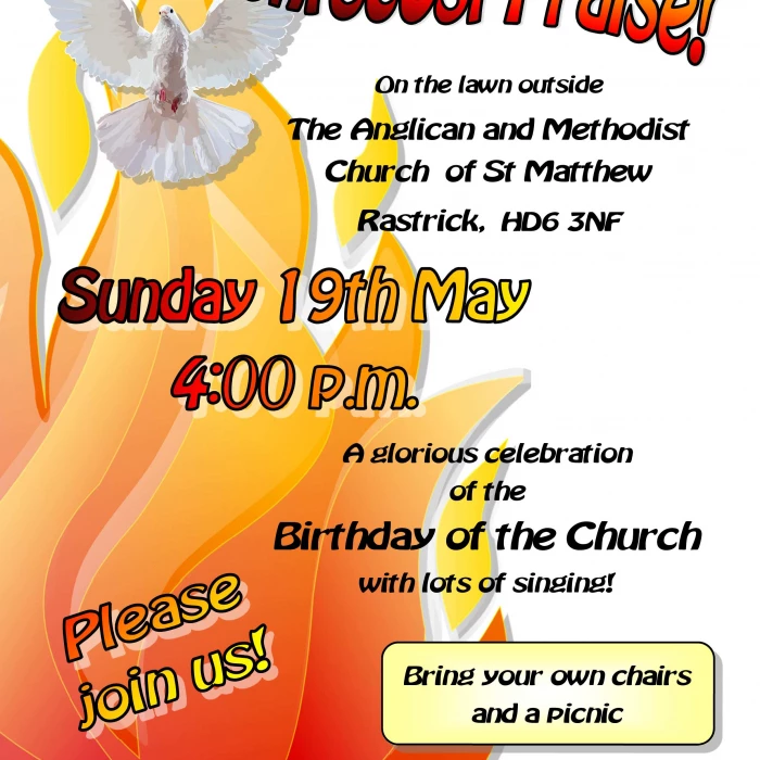 Pentecost Praise Poster May 2024