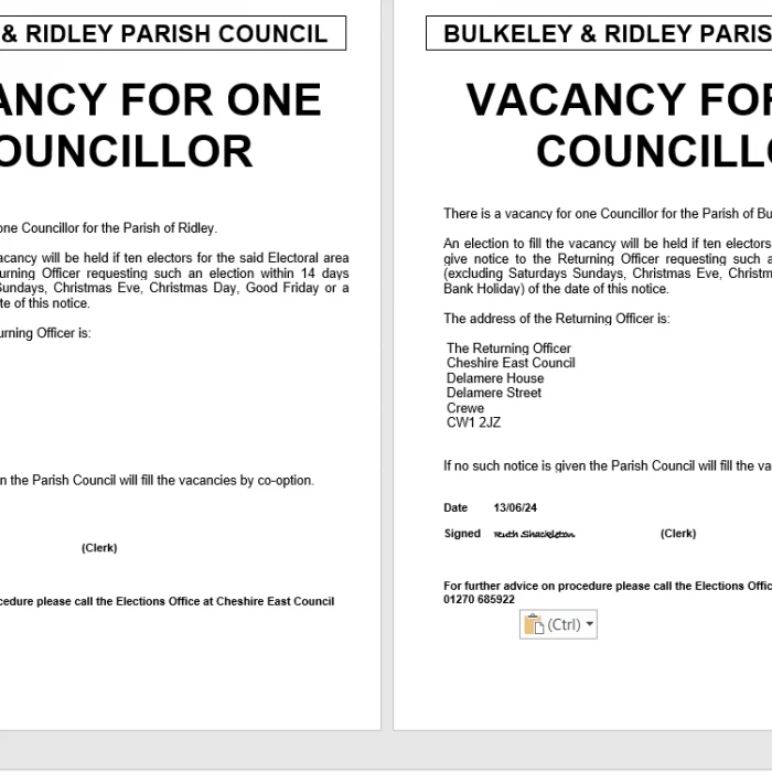 Casual Vacancy June 2024