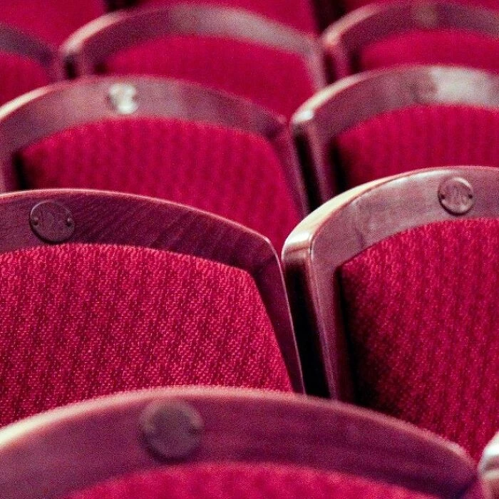 Theatre, chairs, red