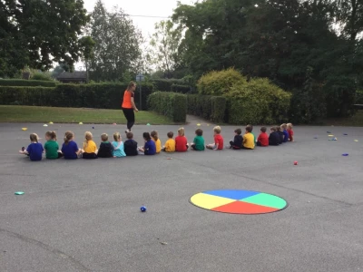 Amethyst Class in a PE lesson