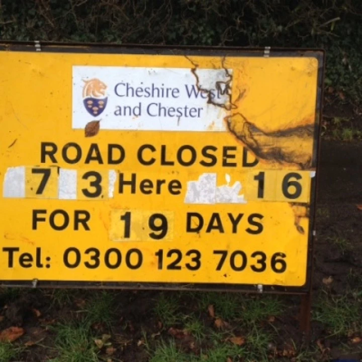 Road Closure Sign