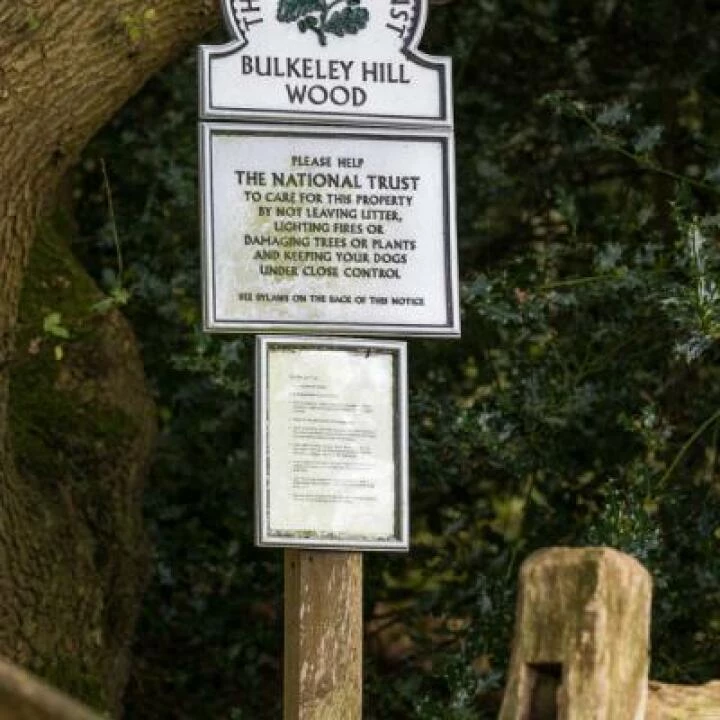 Sandstone   Bulkeley Hill Woods Sign