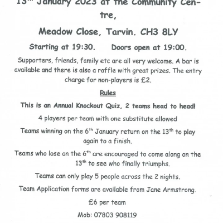 Tarvin Village Quiz 2023 PhotoScan