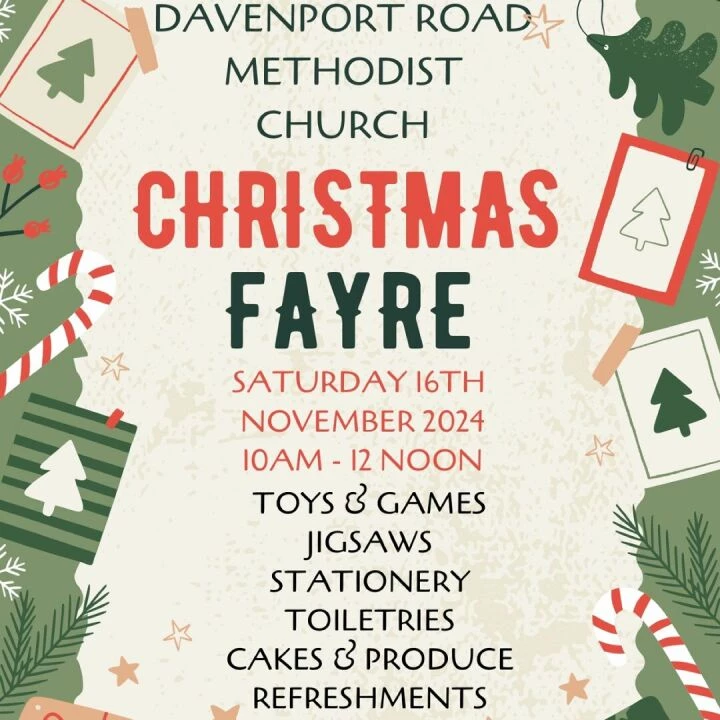 Christmas Fayre 2024 Poster Davenport Road