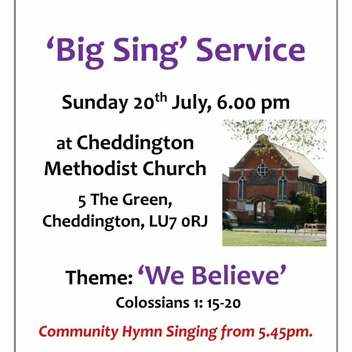Big Sing Poster Cheddington