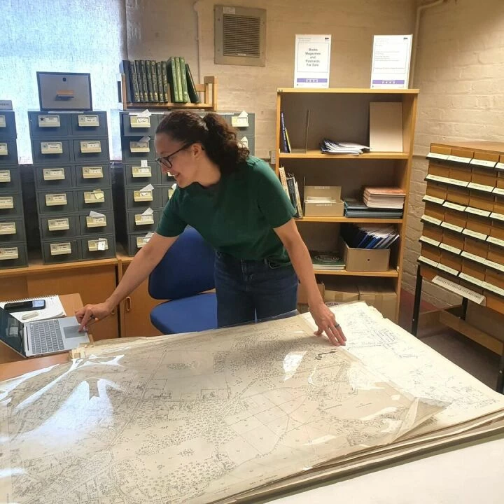 Local Studies Adviser Katie Owen Working With The