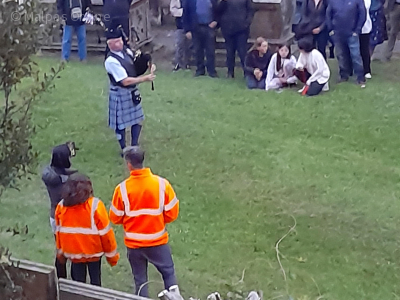 Piper Jimmy Lunney at St Oswald's Church