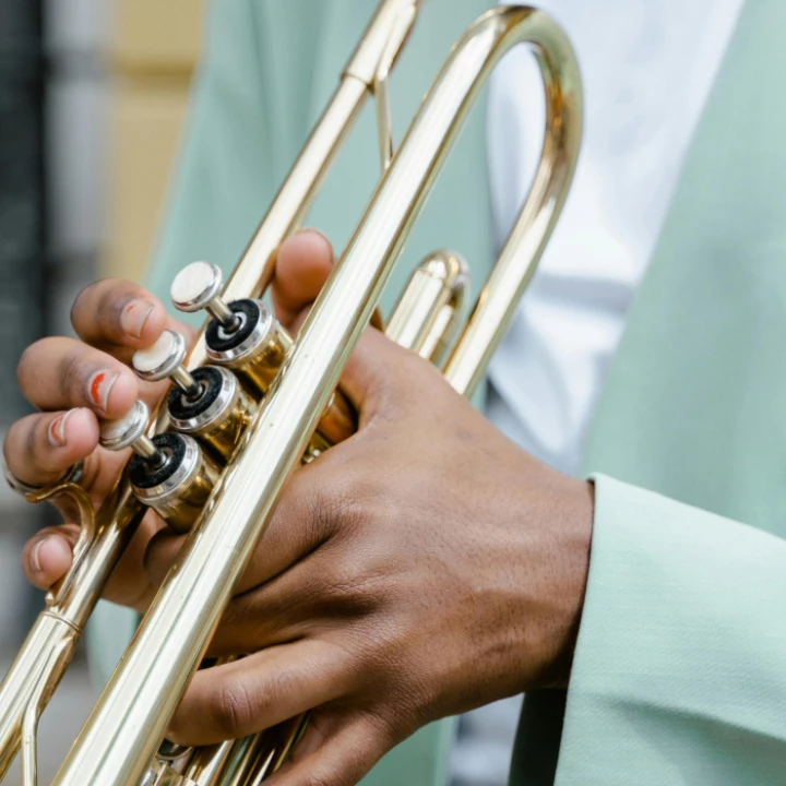 Man Playing the Trumpet